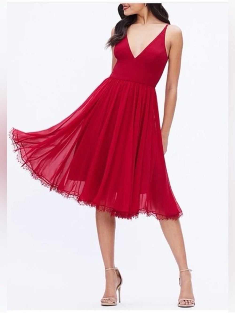 Dress the Population Alicia  Garnet Midi Dress